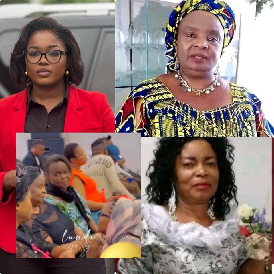 Voici une photo de l’actrice congolaise Ursule Peshanga Black Line aux côtés de son modèle, maman Mabele, et de la légende, maman Bomengo